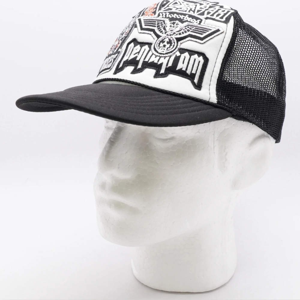 Black Band Patchwork Trucker Hat - image 1